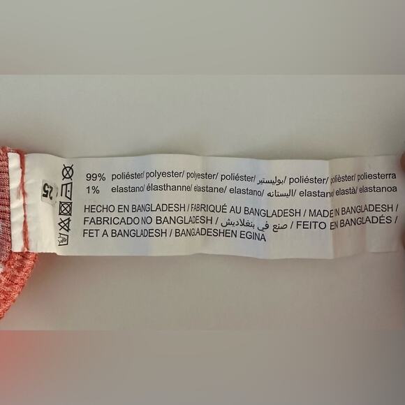 Lefties Size L Coral Polka Dot Maxi Dress - Picture 6 of 6